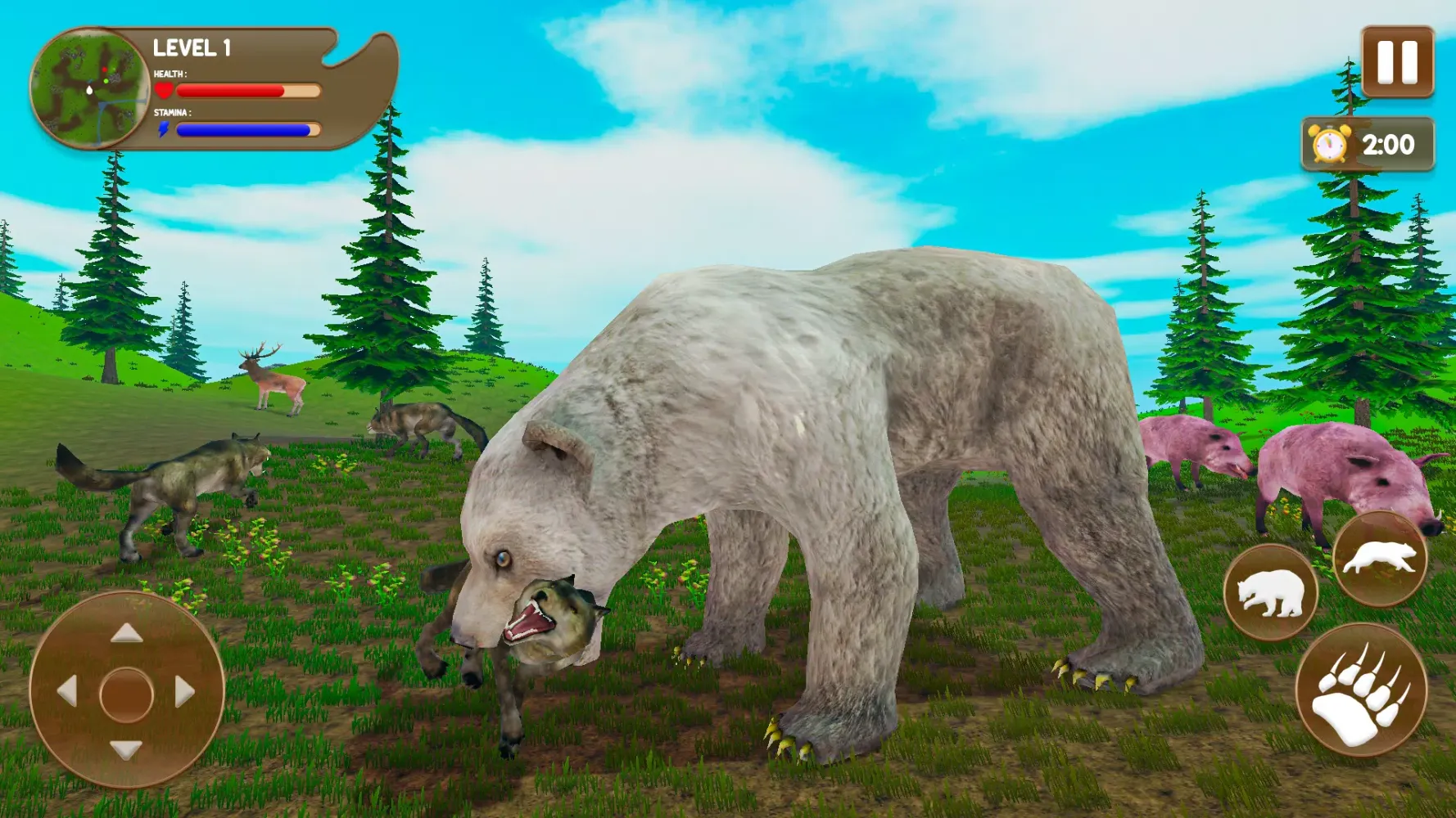 Zrzuty ekranu Bear Games: Bear Simulator 3D
