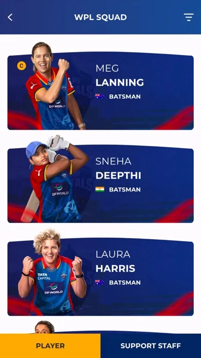 Delhi Capitals Official App Ekran Görüntüleri