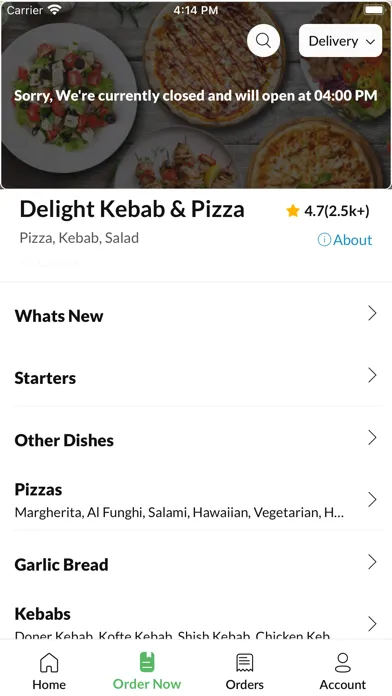 Скриншоты Delight Kebab and Pizza