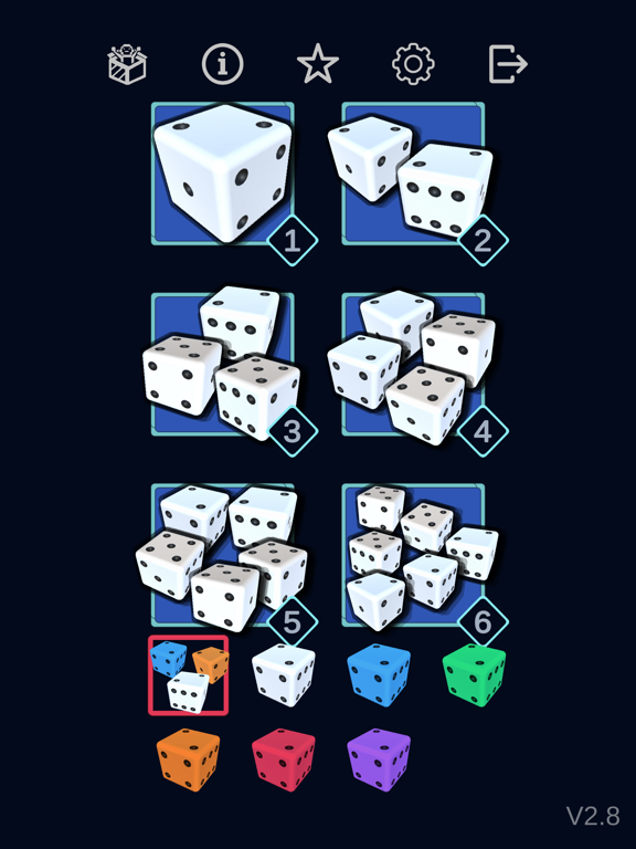 Dice rolling app - Dice roller iPad  स्क्रीनशॉट