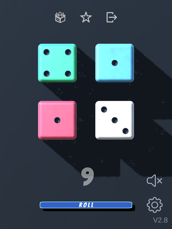 Dice rolling app - Dice roller iPad  स्क्रीनशॉट