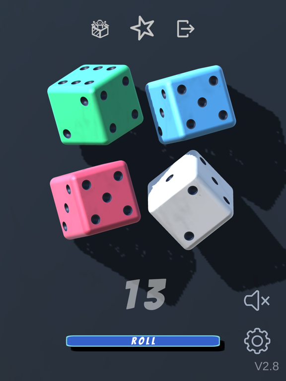 Dice rolling app - Dice roller iPad  स्क्रीनशॉट