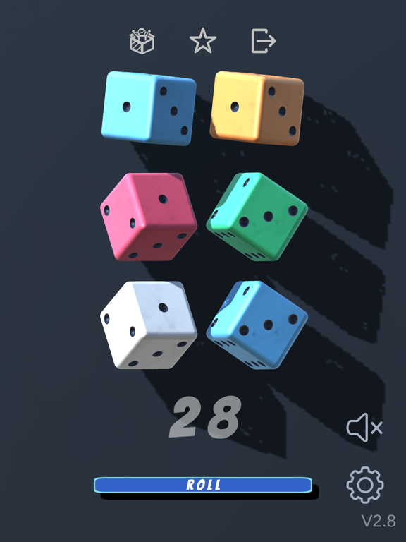 Dice rolling app - Dice roller iPad  स्क्रीनशॉट