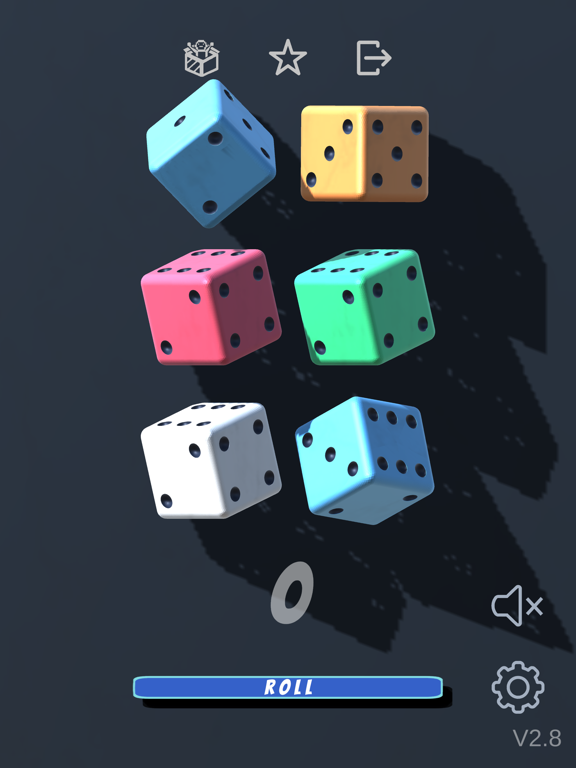 Dice rolling app - Dice roller iPad  स्क्रीनशॉट