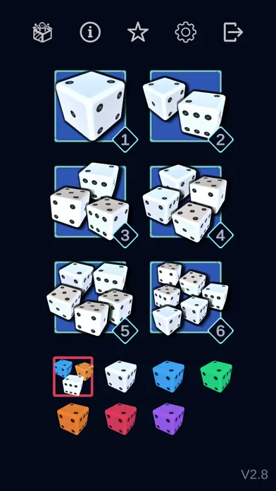 Tangkapan layar Dice rolling app - Dice roller