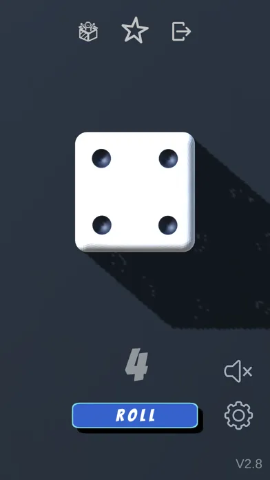 Tangkapan layar Dice rolling app - Dice roller