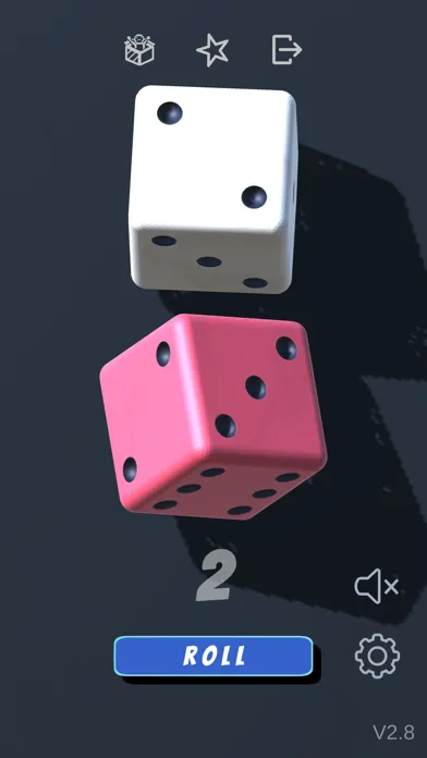 Tangkapan layar Dice rolling app - Dice roller