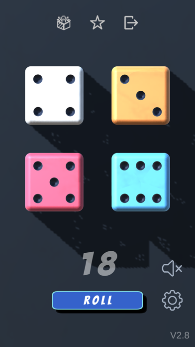 Dice rolling app - Dice roller स्क्रीनशॉट