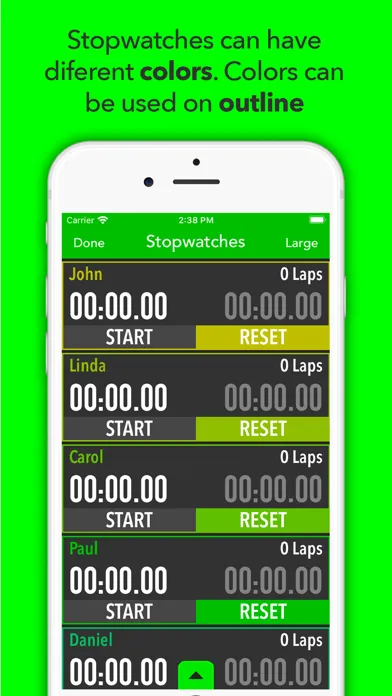 Screenshot di Best Multi Stopwatch Pro