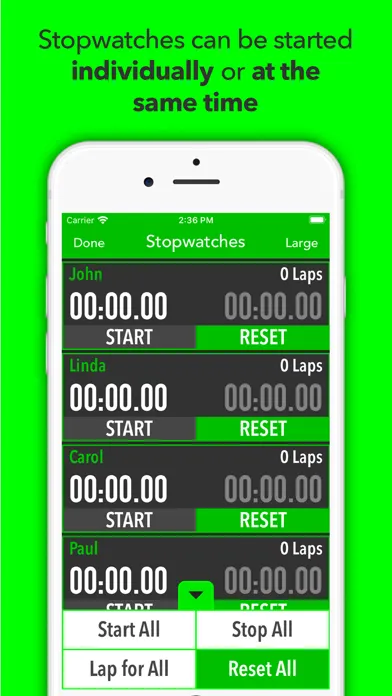 Screenshot di Best Multi Stopwatch Pro