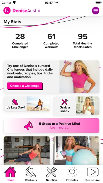 Screenshot di Denise Austin App