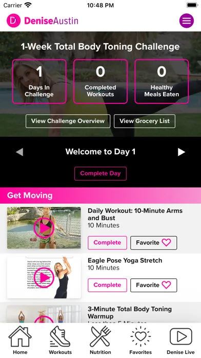 Screenshot di Denise Austin App