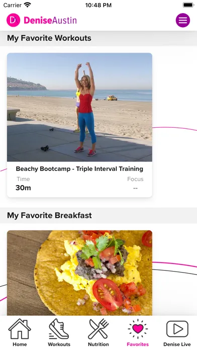 Screenshot di Denise Austin App