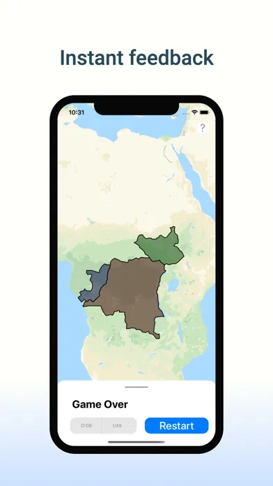 Tangkapan skrin No Bounds - Geography Game