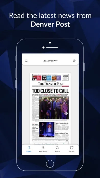 ภาพหน้าจอของ Denver Post Digital e-Edition