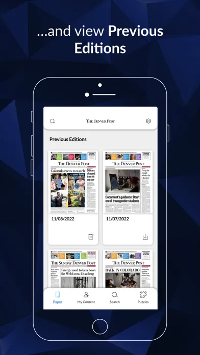 ภาพหน้าจอของ Denver Post Digital e-Edition