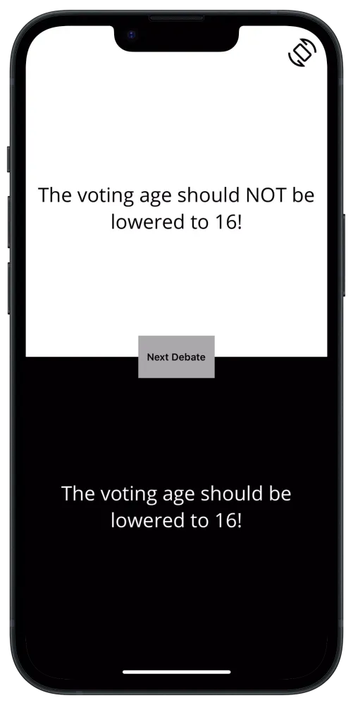 Capturas de pantalla de Debate