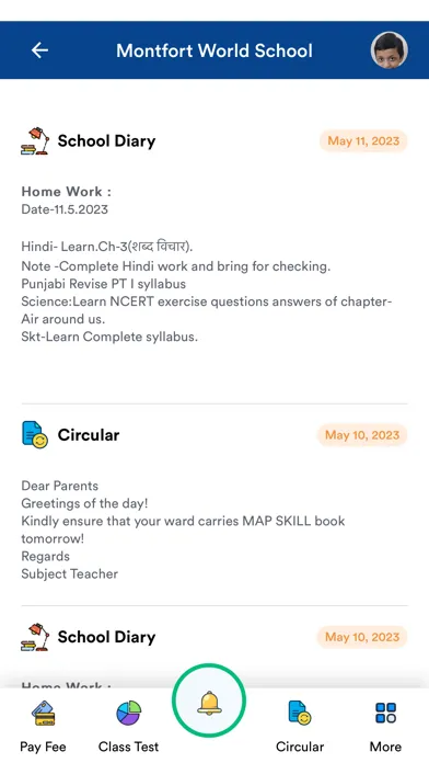 Ảnh chụp màn hình của Montfort World School Karnal