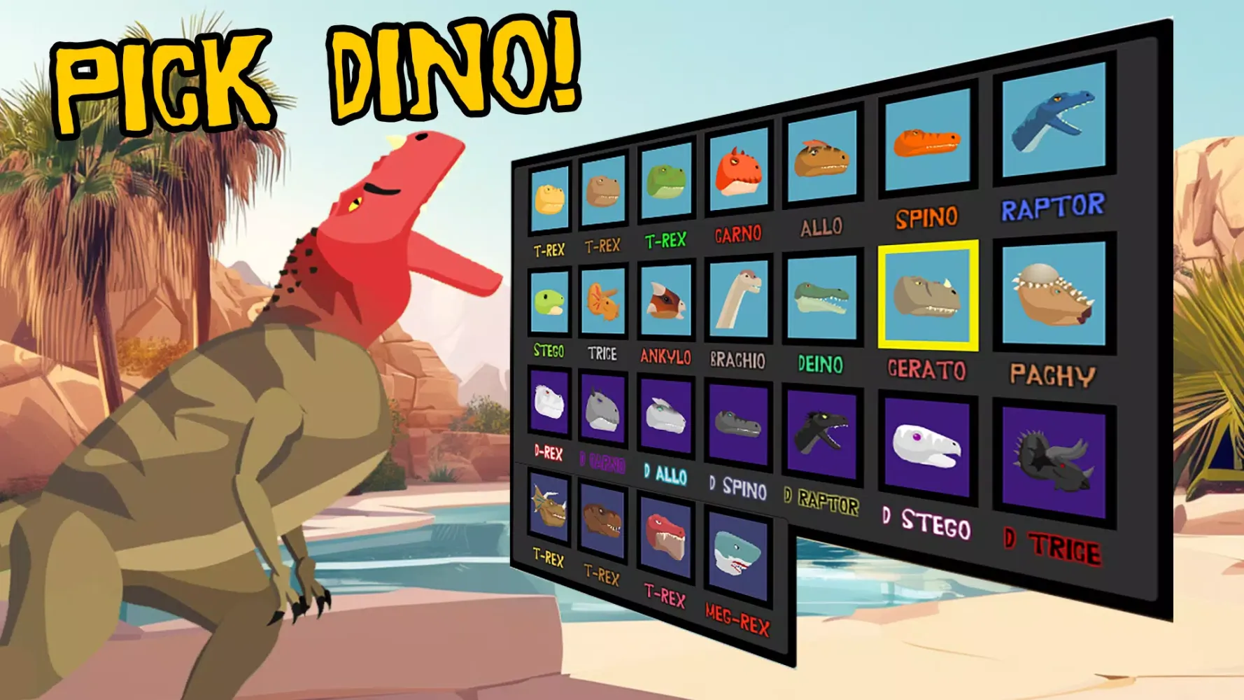 T-Rex Fights Dinosaurs Screenshots