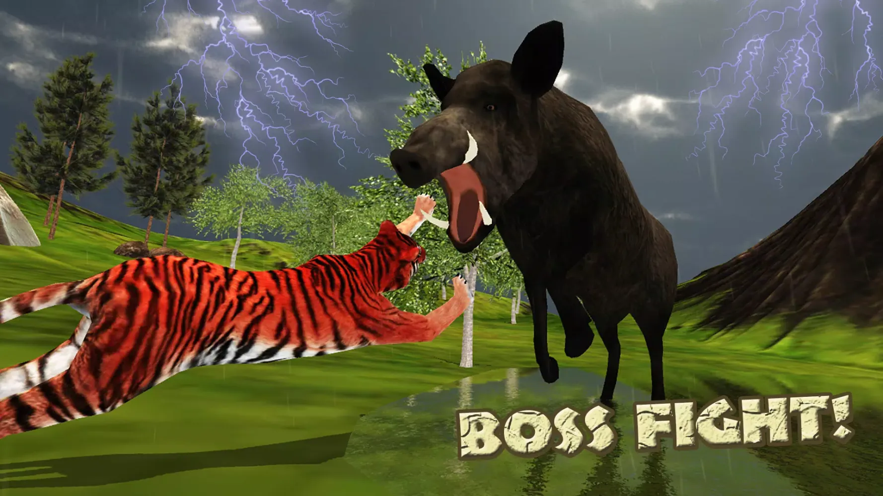 Hungry Tiger Jungle Wild Hunt Ekran Görüntüleri