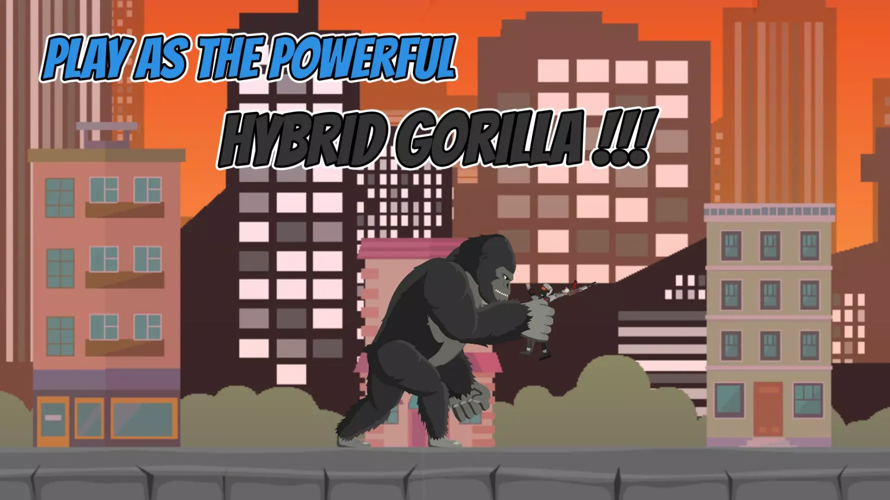 Tangkapan layar Hybrid Gorilla: Urban Rampage