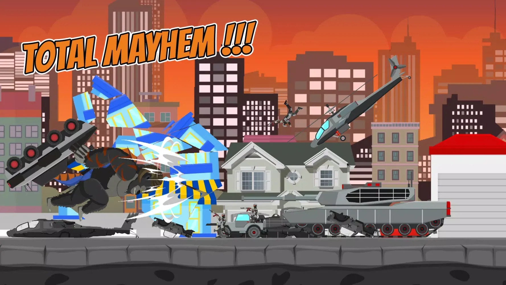 Tangkapan layar Hybrid Gorilla: Urban Rampage