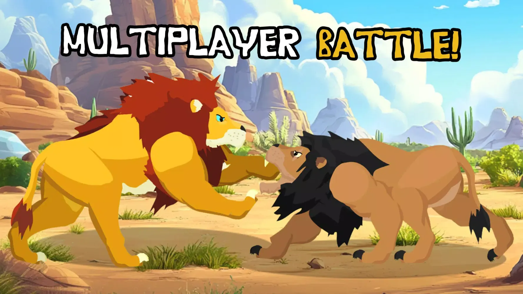 Capturas de pantalla de Lion Fights Savannah Animals