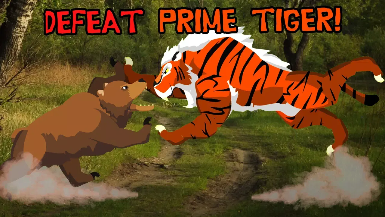 ภาพหน้าจอของ Tiger Fights Bear