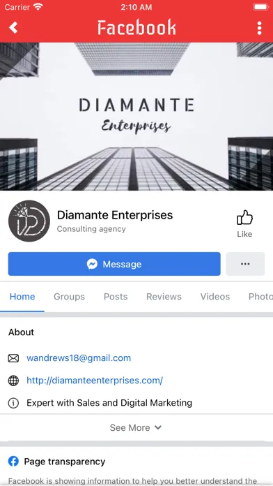 Screenshot di Diamante App