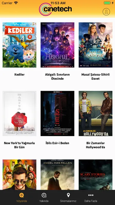 Capturas de tela do Cinetech Sinemaları