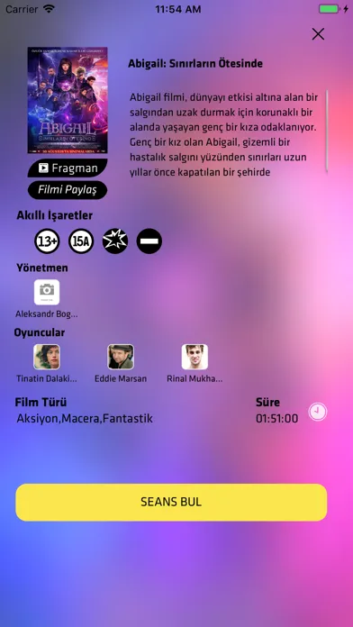 Capturas de tela do Cinetech Sinemaları