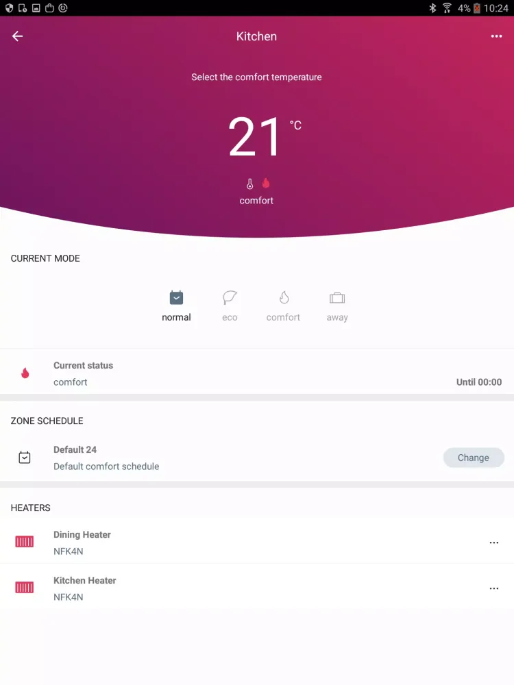 Tangkapan skrin Dimplex Capa