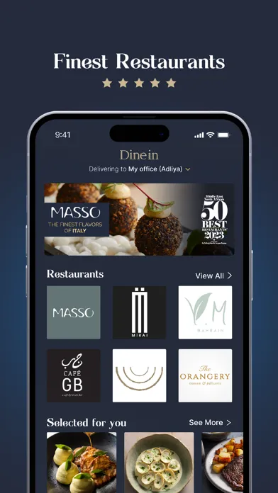 Скриншоты Dinein: Fine Dining Delivery