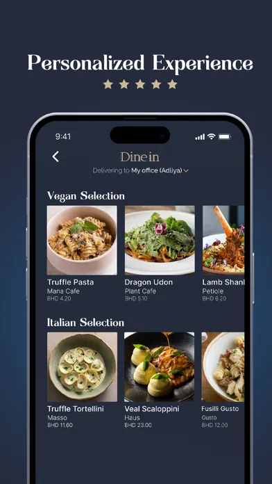 Скриншоты Dinein: Fine Dining Delivery