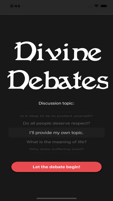 Divine Debates স্ক্রিনশট
