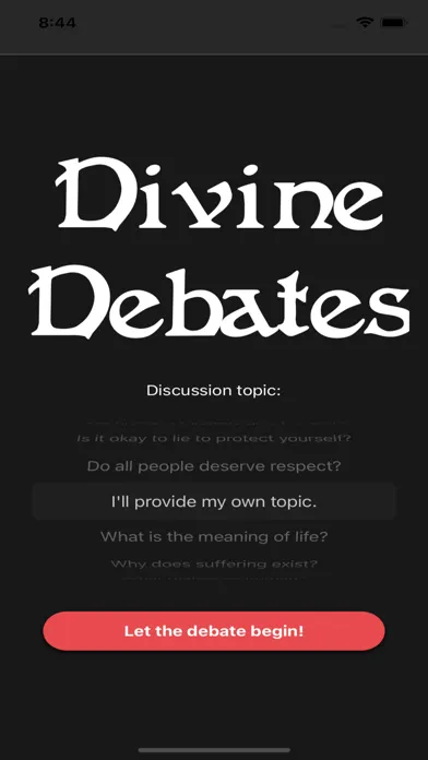 Divine Debates应用截图