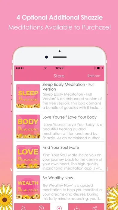 Captures d'écran de Sleep Easily Meditations