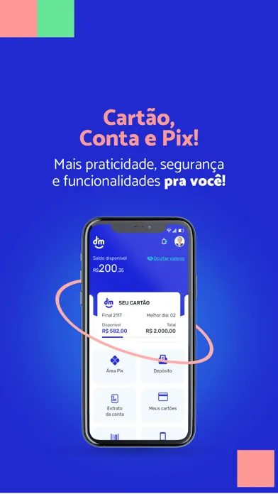 DM App: Conta, Crédito e Pix سکرین شاٹس