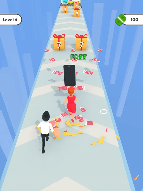 Capturas de tela do Discount Run. iPad 