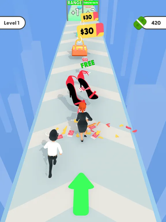 Capturas de tela do Discount Run. iPad 