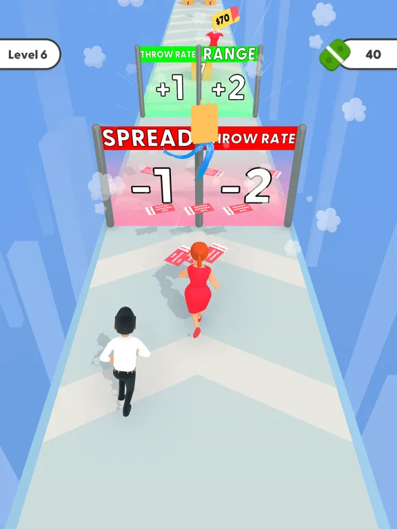 Capturas de tela do Discount Run. iPad 