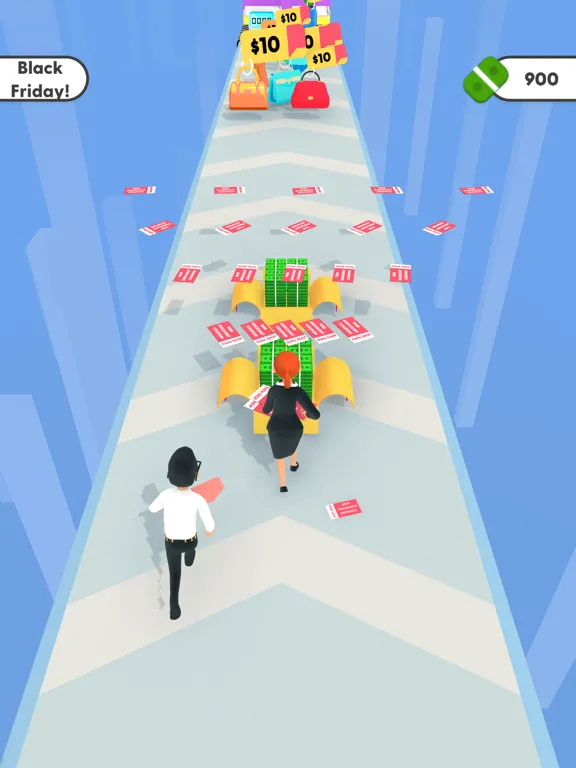 Capturas de tela do Discount Run. iPad 