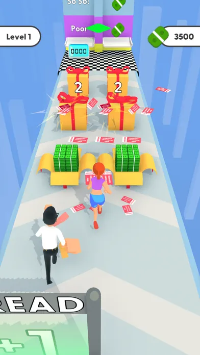 Capturas de tela do Discount Run.