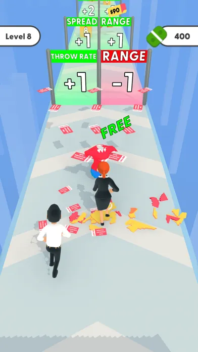 Capturas de tela do Discount Run.