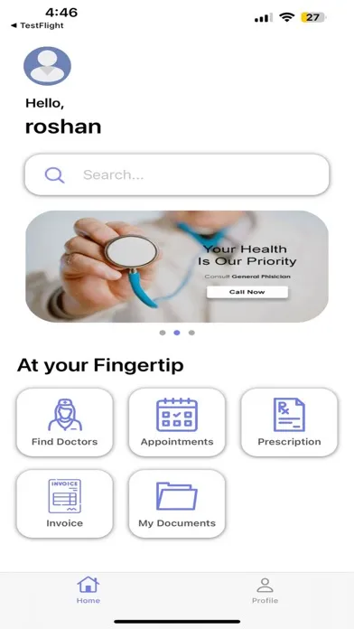 Zrzuty ekranu Doctors App For Patients