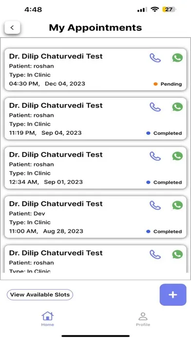 Zrzuty ekranu Doctors App For Patients