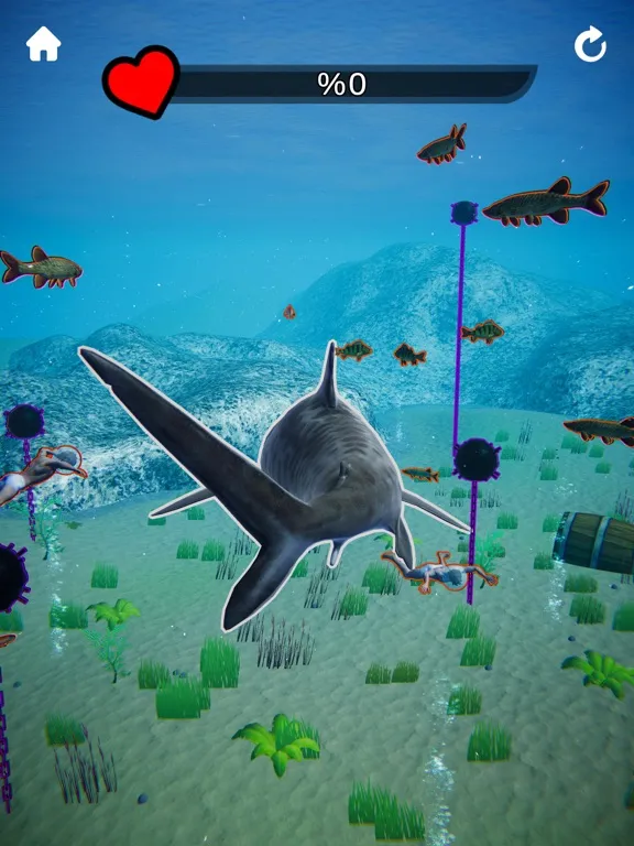 Tangkapan skrin Shark Revenge iPad 