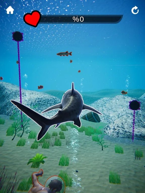 Tangkapan skrin Shark Revenge iPad 