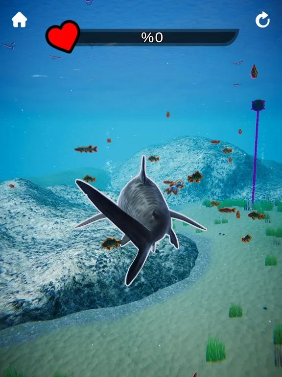 Tangkapan skrin Shark Revenge iPad 