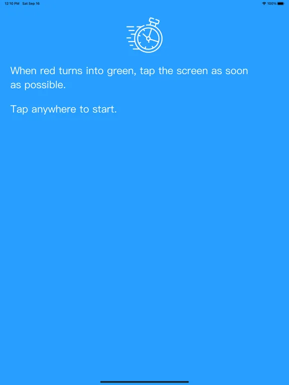 Capturas de tela do Reaction Time Test - How fast? iPad 